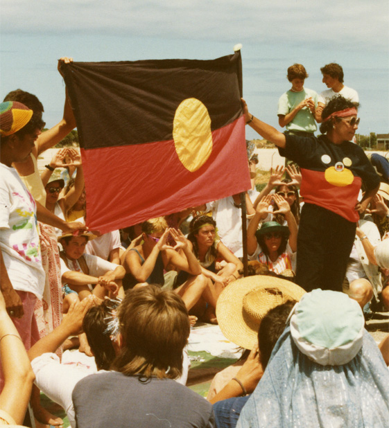 Aboriginal Land Rights supported at the Cockburn Sound Women's Peace Camp, Pt Peron 1984 - 560